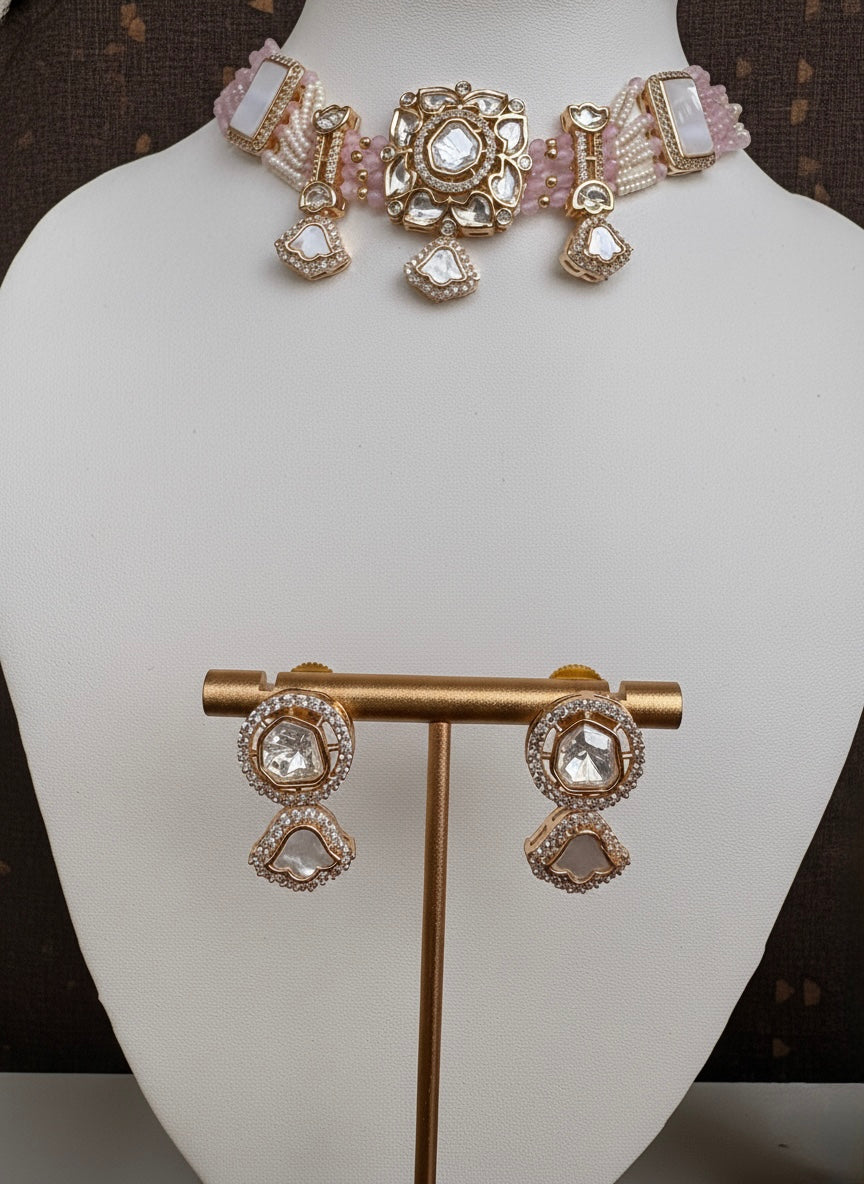 Pankhuri Blush Choker Set