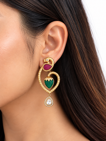 Peacock Grace Earrings