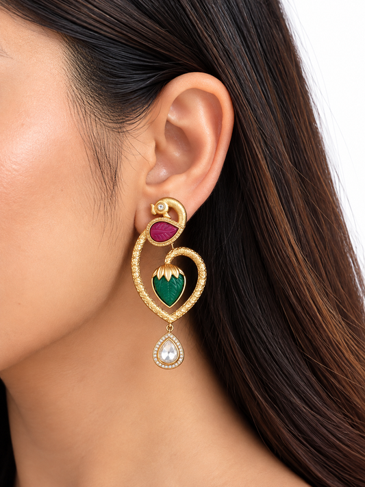 Peacock Grace Earrings
