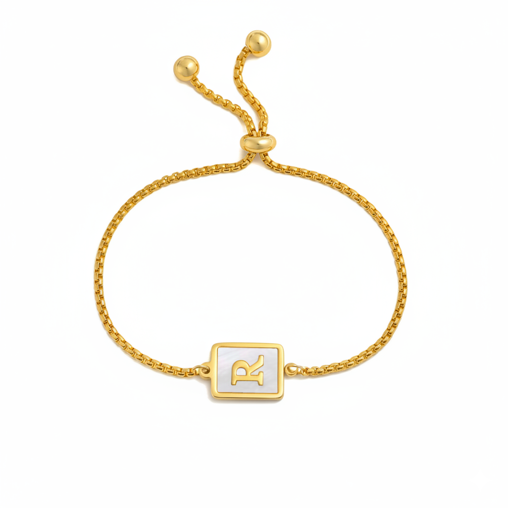 Shell Initial Bracelet