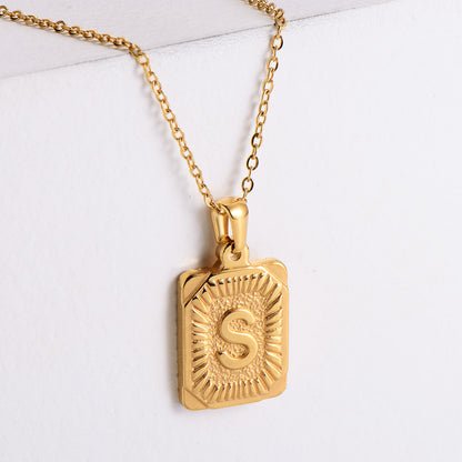 Sunburst Initial Necklace