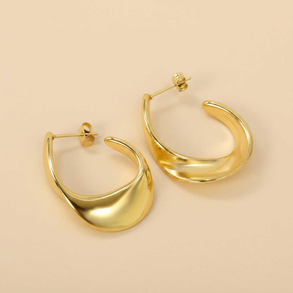 Sarah Gold Hoops