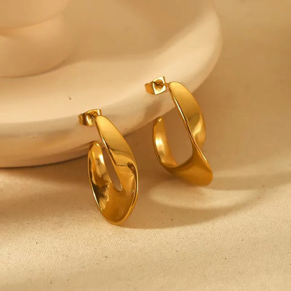 Sarah Gold Hoops