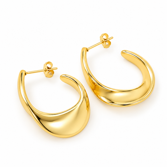 Sarah Gold Hoops