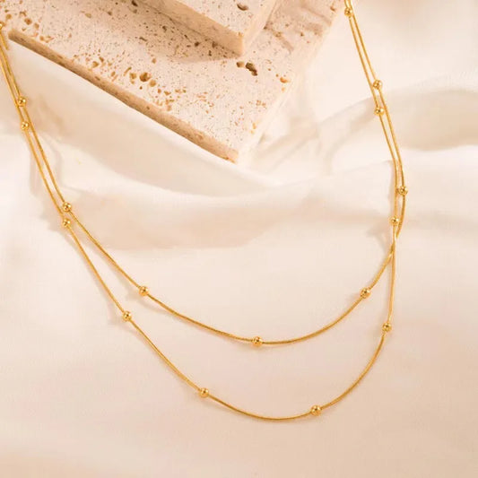 Silk & Satellite Chain Necklace