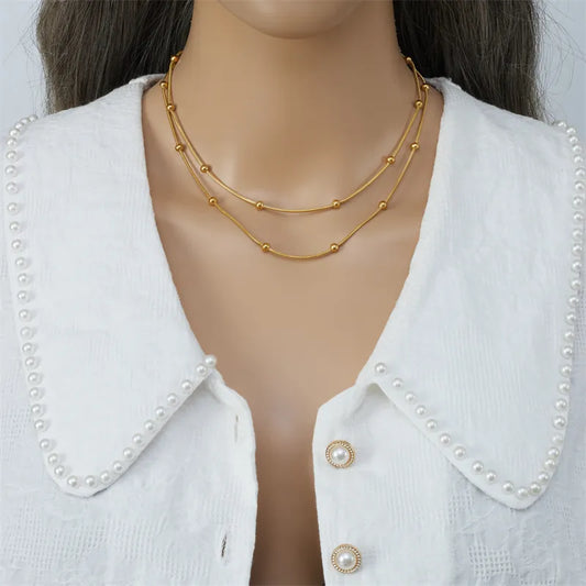 Silk & Satellite Chain Necklace