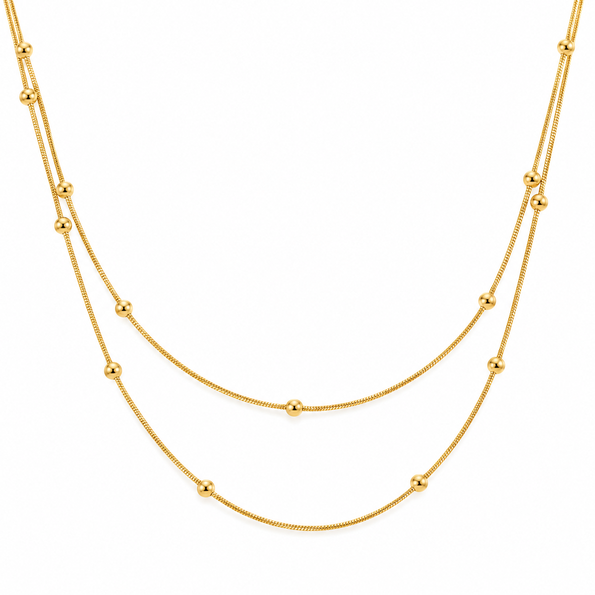 Silk & Satellite Chain Necklace