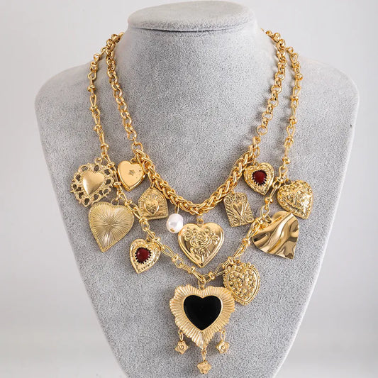 Victorian Romance Charm Layered Necklace