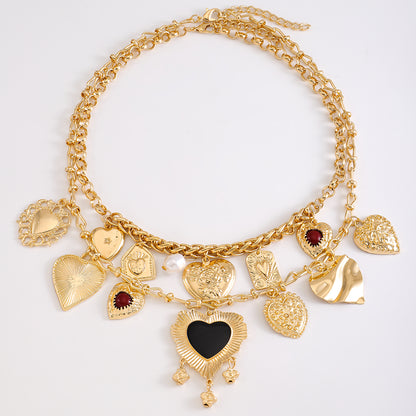 Victorian Romance Charm Layered Necklace