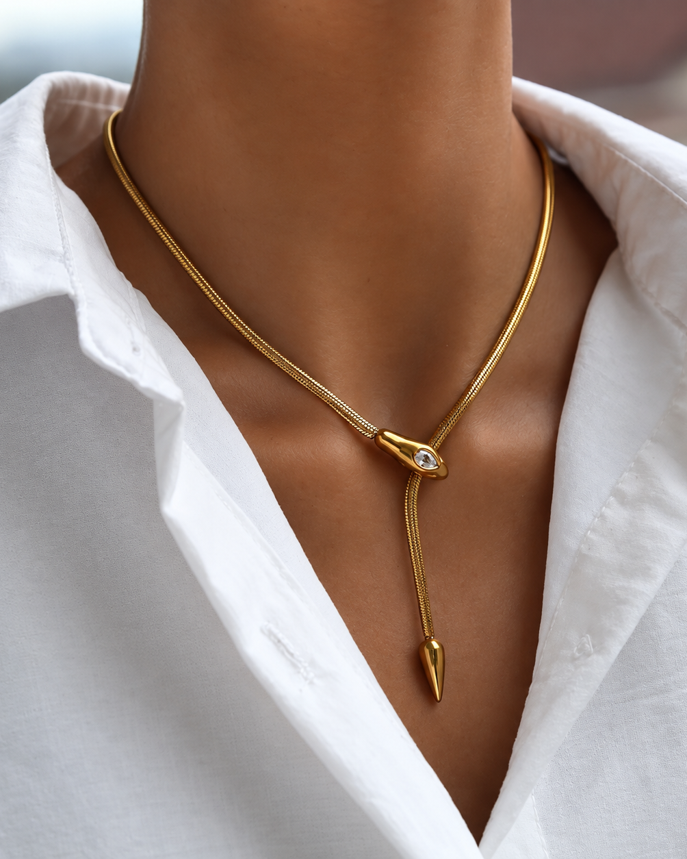 Viper Lariat Necklace