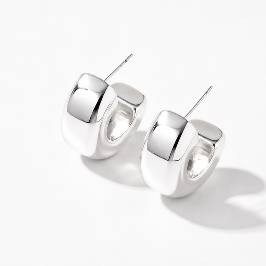 Yara Silver Hoops
