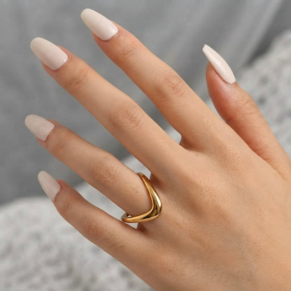 Zoe Chevron Ring